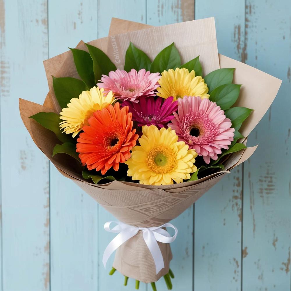 Букет цветов из: Герберы в Бытошь