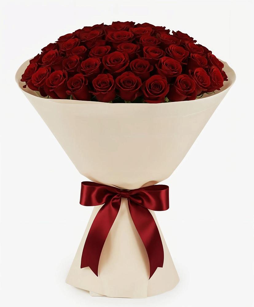 Букет 101 Бордовая роза Блэк Бакарра в Бытошь