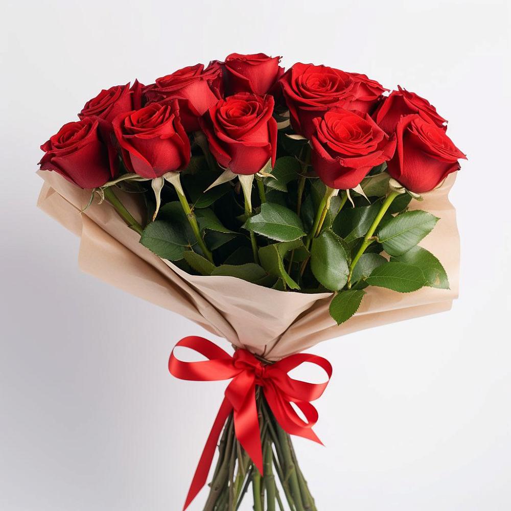 Букет 11 Красных роз Эдлесс Лав в Бытошь