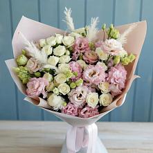 Букет цветов из:  Альстромерии и Розы в Бытошь